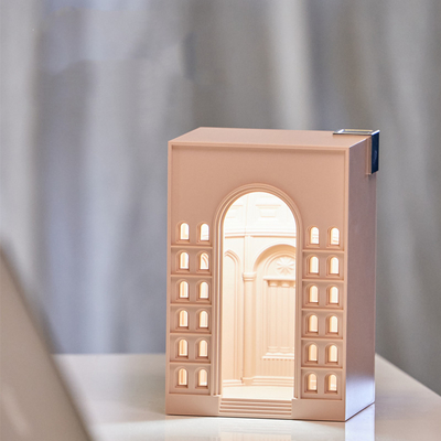 Building Shape Home Decoration Rechargeable Sleeping Night Lamp With 3 Level Brightness