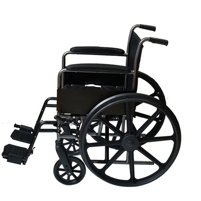 JM0101 Economic Wholesale Folded Manual Wheelchairs for OEM Medline, Drive,europe Meyra Wheelchair Steel Black ISO13485