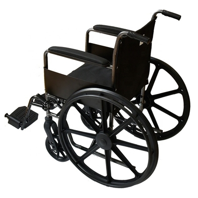 JM0101 Economic Wholesale Folded Manual Wheelchairs for OEM Medline, Drive,europe Meyra Wheelchair Steel Black ISO13485