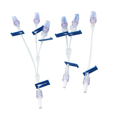 Medical one way extension tube with normal needle free connector luerlock needless connector