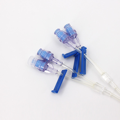 Medical one way extension tube with normal needle free connector luerlock needless connector
