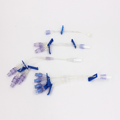 Medical one way extension tube with normal needle free connector luerlock needless connector