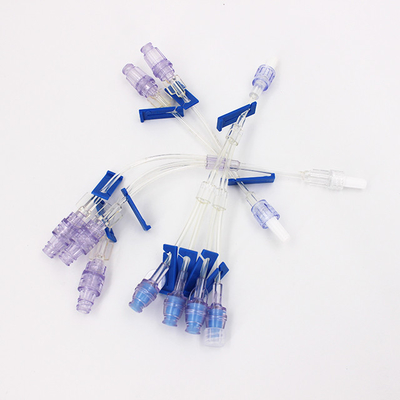 Medical one way extension tube with normal needle free connector luerlock needless connector