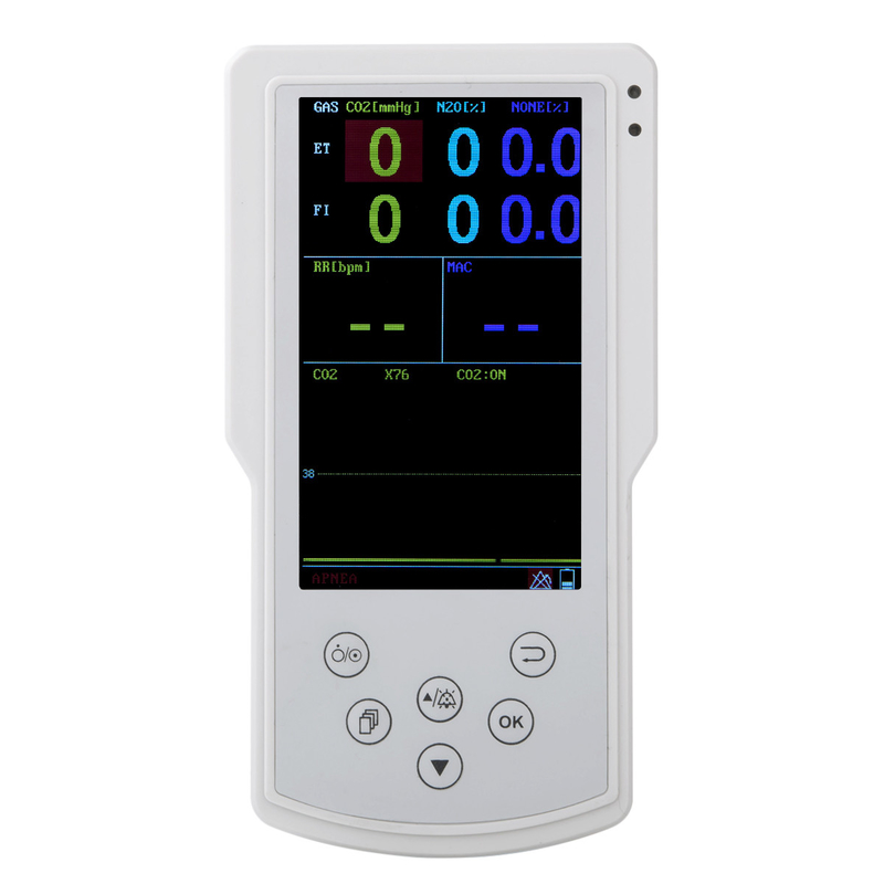 Handheld anesthesia agent Gas Analyzer BBL419 for EtCO2, FiCO2, RR, EtN2O, FiN2O, EtAA, FiAA